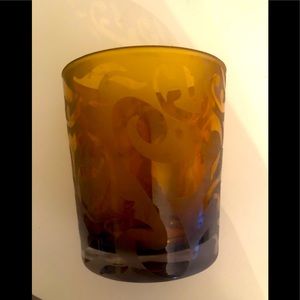 Michael Weems Etched Crystal Tumbler-Signed